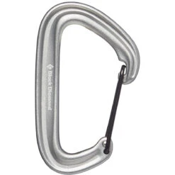 Black Diamond LiteWire Carabiner -Outdoor Equipment Series Store 210234 1003 LITEWIRECARABINER GRAY 01