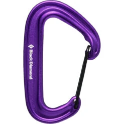 Black Diamond MiniWire Carabiner -Outdoor Equipment Series Store 210235 5000 MINIWIRE CARABINER PURPLE 01