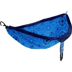 DoubleNest Print Hammock 14 DoubleNest Print Hammock -Outdoor Equipment Series Store ENO DoubleNest Print Mantra Blue 1