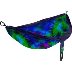 DoubleNest Print Hammock 16 DoubleNest Print Hammock -Outdoor Equipment Series Store ENO DoubleNest TyeDye Print Blue 1