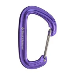 Black Diamond Neutrino Carabiner -Outdoor Equipment Series Store Neutrino Carabiner 210233 Purple