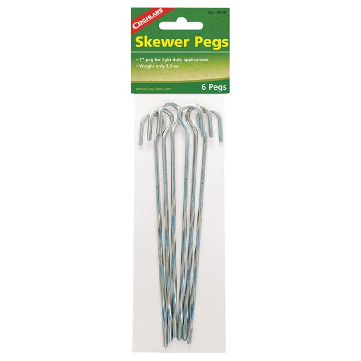 Coghlan's Steel Skewer Tent Peg 7" - 6 Pack 3 Coghlan's Steel Skewer Tent Peg 7" - 6 Pack