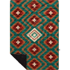 Rumpl Original Puffy Blanket - Printed 1-Person -Outdoor Equipment Series Store TPPB KK1 1 COPPER BASKET KASSIE KUSSMAN OGPUFFY 1P FLATLAY